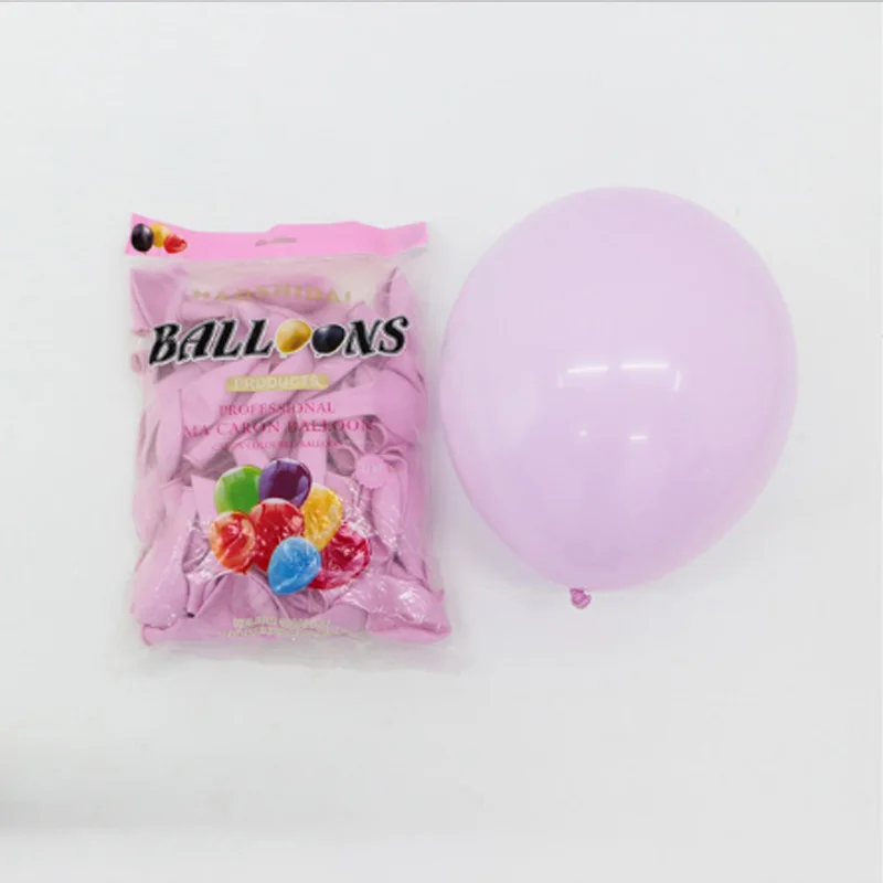100 шт 10 ''Macaroon латексные воздушные шары для свадьбы вечеринки воздушные шары День рождения взрослых вечерние украшения Дети Красочные воздушные шары Арка с воздушными шарами - Цвет: D