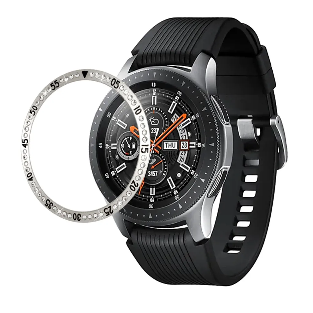 Для samsung Galaxy Watch 42 мм кольцо клеющаяся крышка против царапин Кристалл Алмаз Прямая Aug9