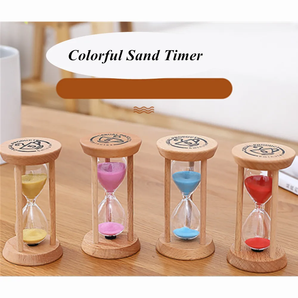 

Wooden Hourglass Sand Clock10/15/2030 Minutes Hourglass Sandglass Kids Toothbrush Timer Time Counter Children Gift decoration