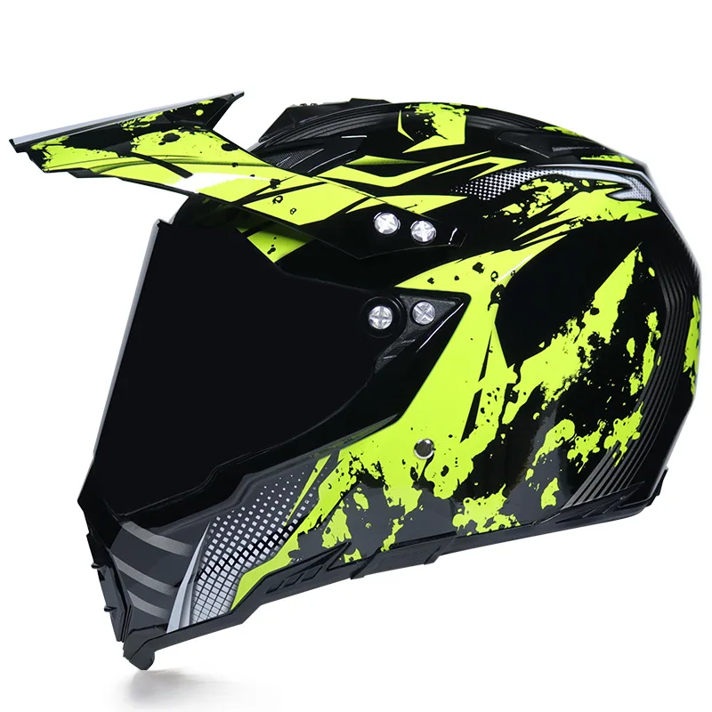 15 Гоночный Кроссовый мотоциклетный шлем DOT Casque Moto Capacete Moto Casco бездорожье полное лицо винтажный Кроссовый шлем для женщин 3 подарка - Цвет: 15