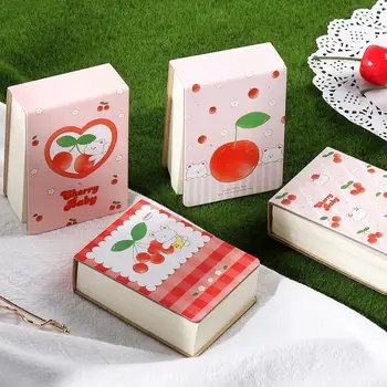 

"Cherry Baby Pocket" Small Diary Notebook Hand Memo Pad Study Journal Removable Papers