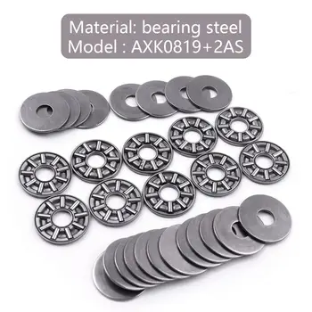 

10PCS 8mm Bearing Steel Miniature Thrust Needle Roller Bearings AXK0819+2AS Thrust Ball Bearings Set