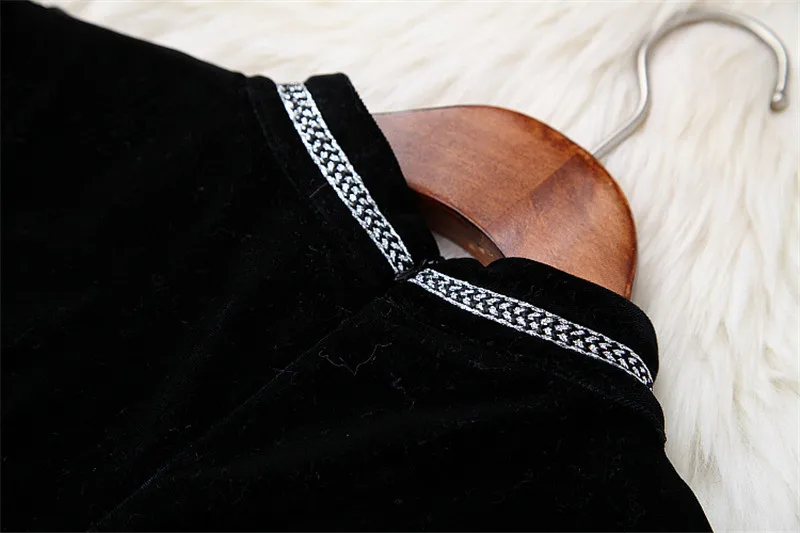 Новое модное дизайнерское осенне-зимнее женское платье для подиума дизайнерское с длинным рукавом взъерошенный слой лоскутное бархатное платье винтажное Vestido