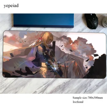 

Violet Evergarden mouse pad Beautiful mats 700x300mm Computer mouse mat gaming accessories large mousepad present keyboard gamer