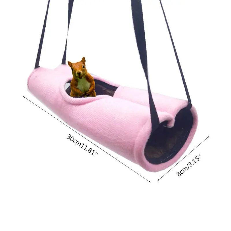 Hamster Hammock Small Pet Cage Tunnel Tube Rat Ferret Warm Sleeping Bed Play Toy 449E