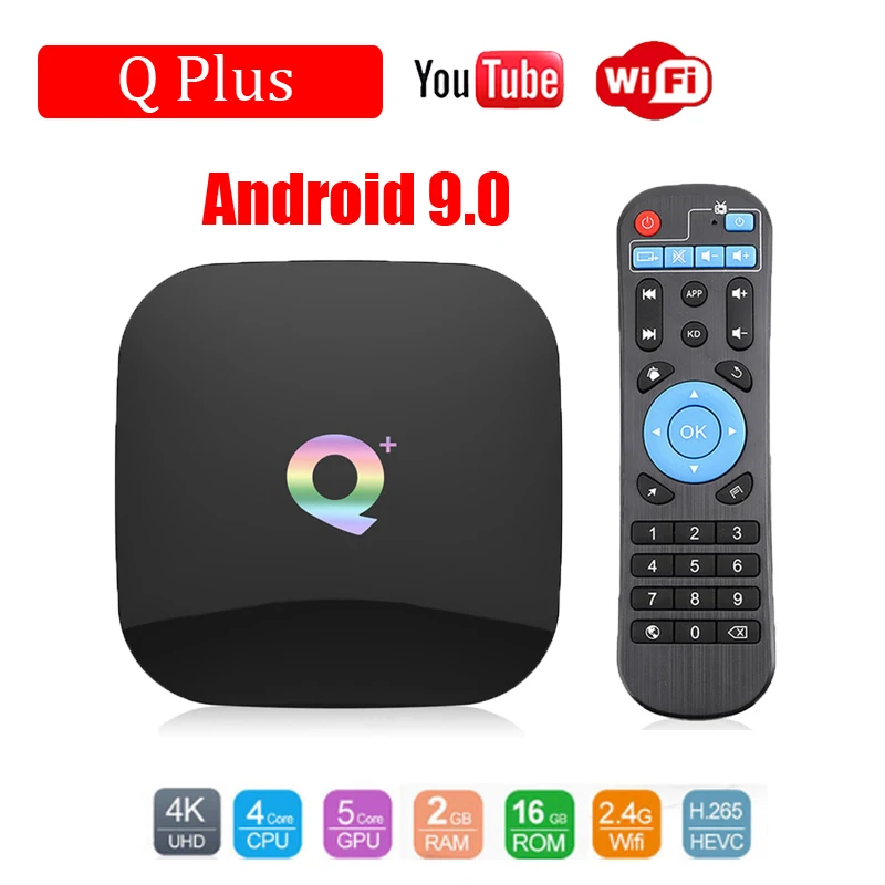 

Q Plus TV Box Android 9.0 4GB 64GB 32GB Smart TV Box Allwinner H6 Quad Core 6K IPTV Netflix Youtube Wifi Set Top Box PK T95Q