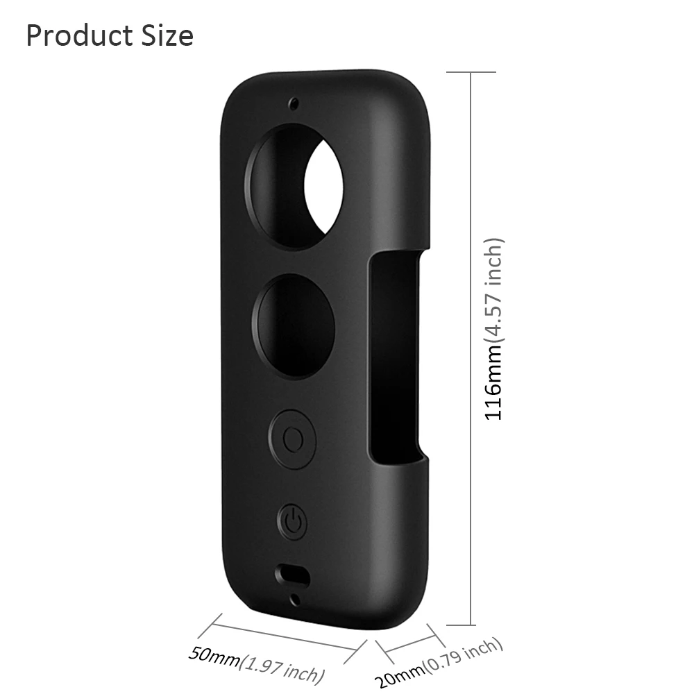 Защитный костюм-устойчивый силиконовый чехол с крышкой объектива против царапин оболочка протектор для Insta360 One X фотографии аксессуары