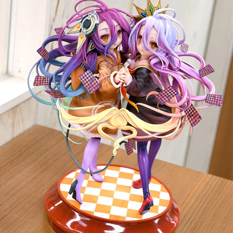 Фигурки аниме No Game Life Shiro &amp Shuvi Dola ПВХ экшн-фигурки игрушечные модели