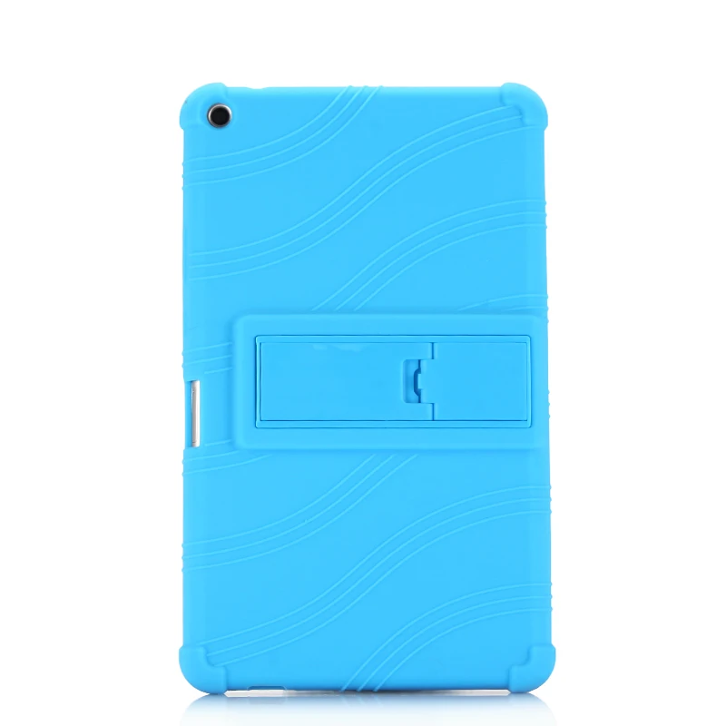 Детский силиконовый чехол для huawei MediaPad T3 8,0 Honor игровой коврик 2 KOB-L09 KOB-W09 планшет чехол для huawei T3 8,0 стекло - Цвет: Синий