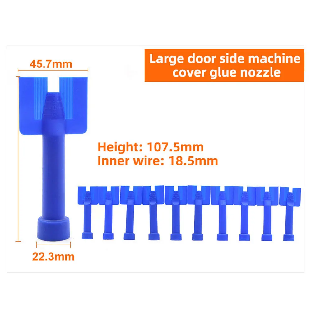10pcs Pneumatic Glue Gun Nozzle Accessories 6/8/10MM Stainless Steel Glue Nozzle Soft & Hard Adapter Set pneumatic glue gun nozzle accessories