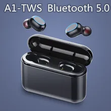 A1-TWS 5,0 Bluetooth наушники 3D стерео беспроводные наушники спортивные наушники Игровые наушники для вождения обратная зарядка