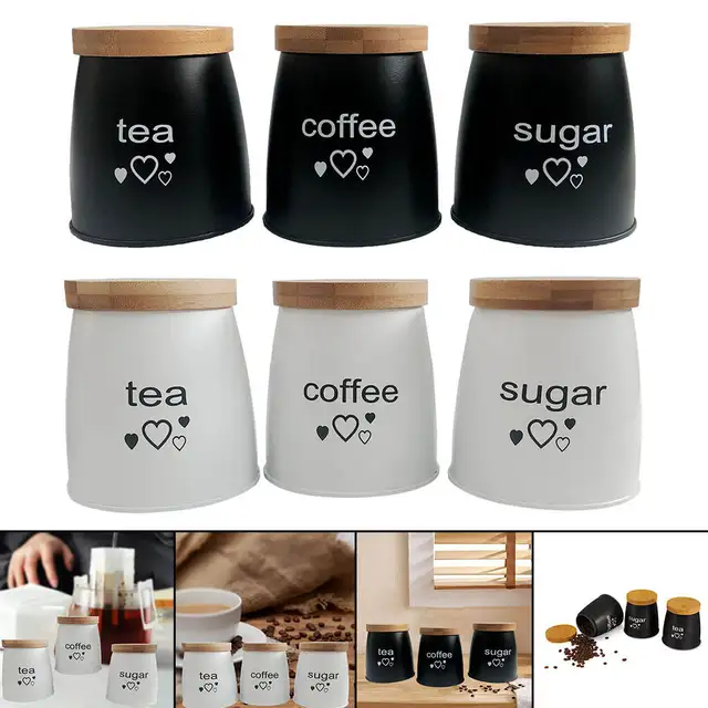 שלישיית קופסאות תה קפה וסוכר 5