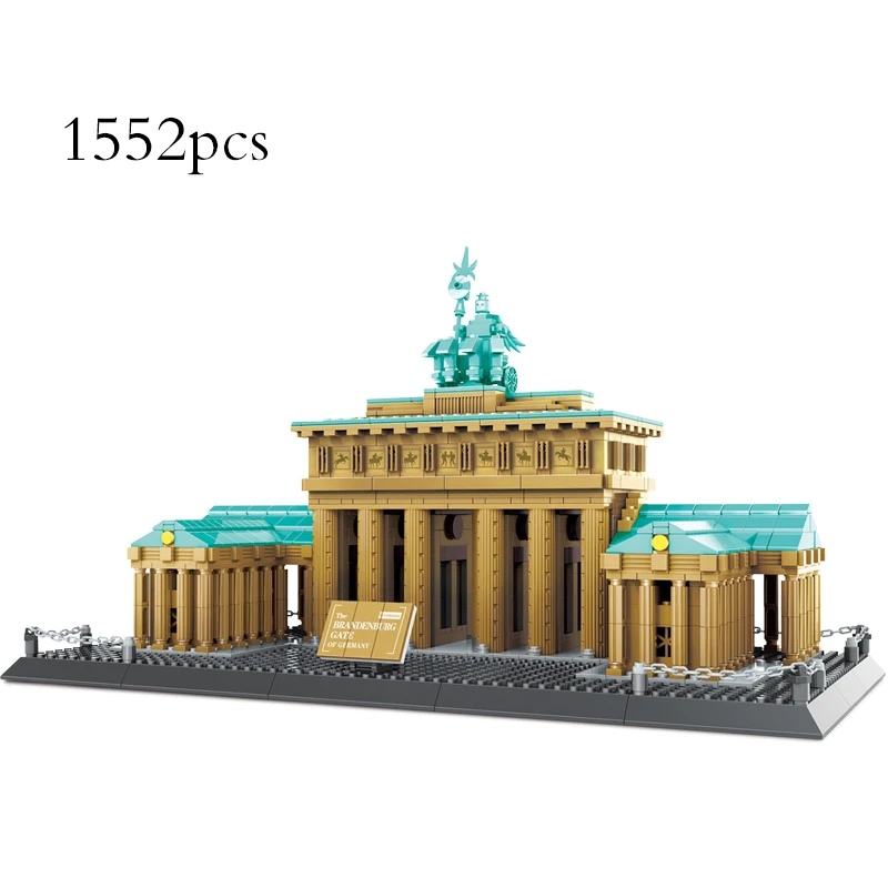 

Brandenburg Gate Architecture Compatible Building Block Germany City Brick Education Toy Christmas Gift