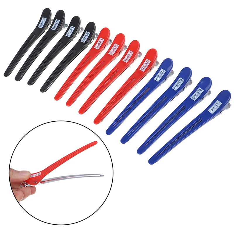 1/10/12Pcs Salon Alligator Hair Clips Section Clamp Hairdressing Hair Care Styling Tools Accessory New