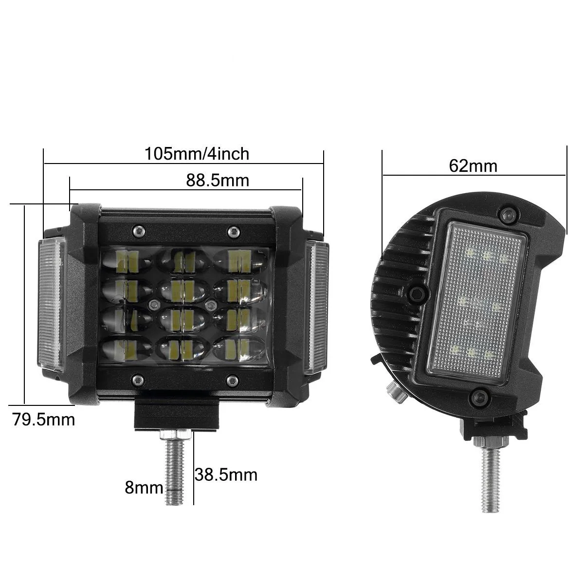 Autmens пара 28 Вт 4 дюйма двойной боковой стрелок led pods светильник Точечный прожектор луч вождения рабочий светильник внедорожный грузовик автомобиль внедорожный 4x4