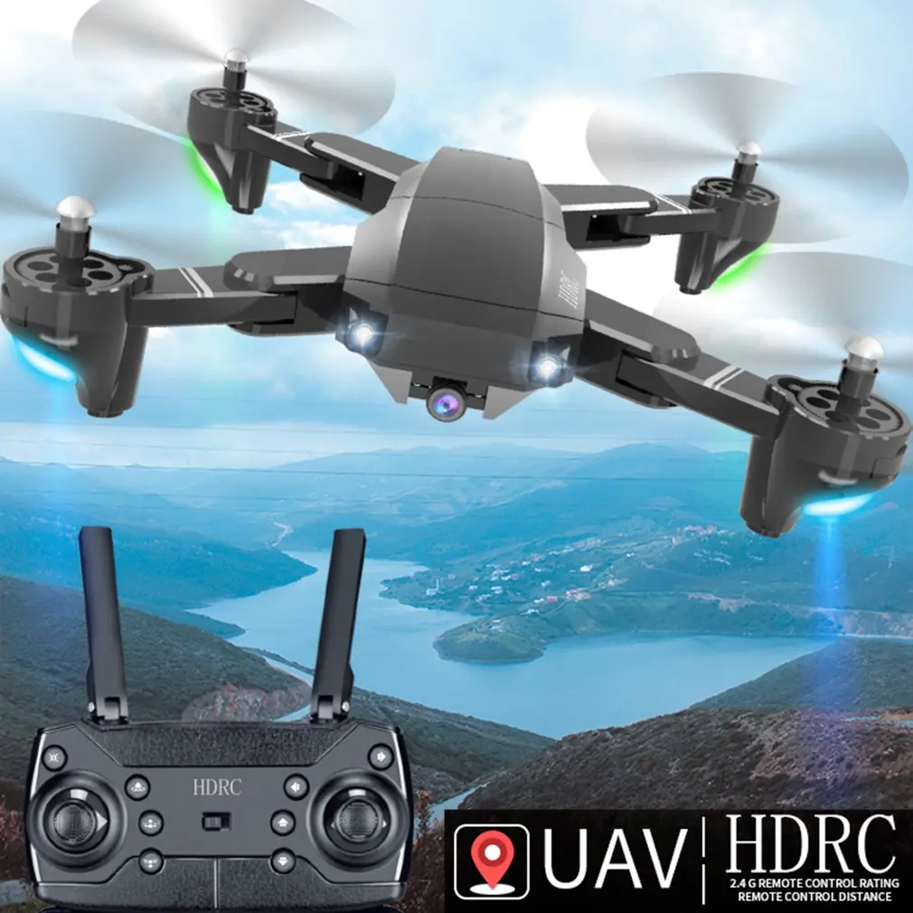 RC Drone With 0.3MP/5MP 1080P Wide Angle WIFI FPV HD Camera Real-time Aerial Remote Control Aircraft Helicopter Model Toy