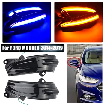 

For FORD MONDEO MK5 2014-2019 MK V 5 2pcs Side Mirror indicator Dynamic Sequential Flowing LED Turn Signal Light