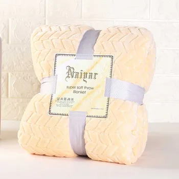 

Plush Home Warm Blankets Fleece Winter Plaid For Bedding Wraps Stroller Baby Quilt Fluffy Covers Baby Office Bedspread