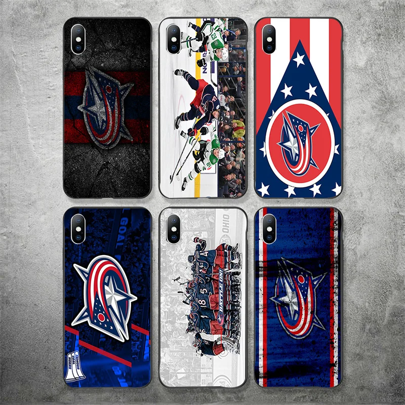 Phone Case Nikita Nikitin DIY Shell For Columbus Blue Jackets Black Soft TPU 11Pro X XR XS MAX 7 8 7plus 6 6S 5S SE 5 | Мобильные