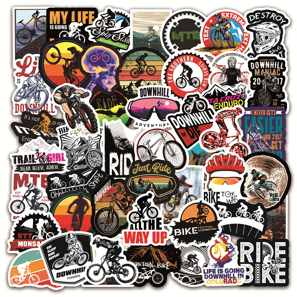 Pegatinas para bicicleta de montaña, pegatinas para portátil, guitarra, nevera, equipaje, pegatina de Graffiti, juguetes clásicos para niños, 10/50/100 Uds.