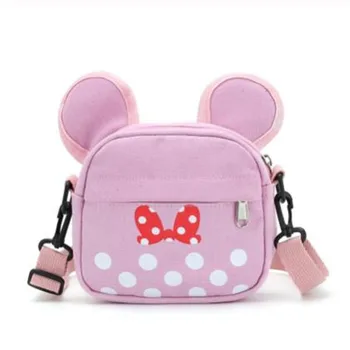 

Hot Sale Mini Bag Children mickey Handbag For Women Cartoon canvas Waterproof Should Bag Kids Girls Fashion Messenger Bags