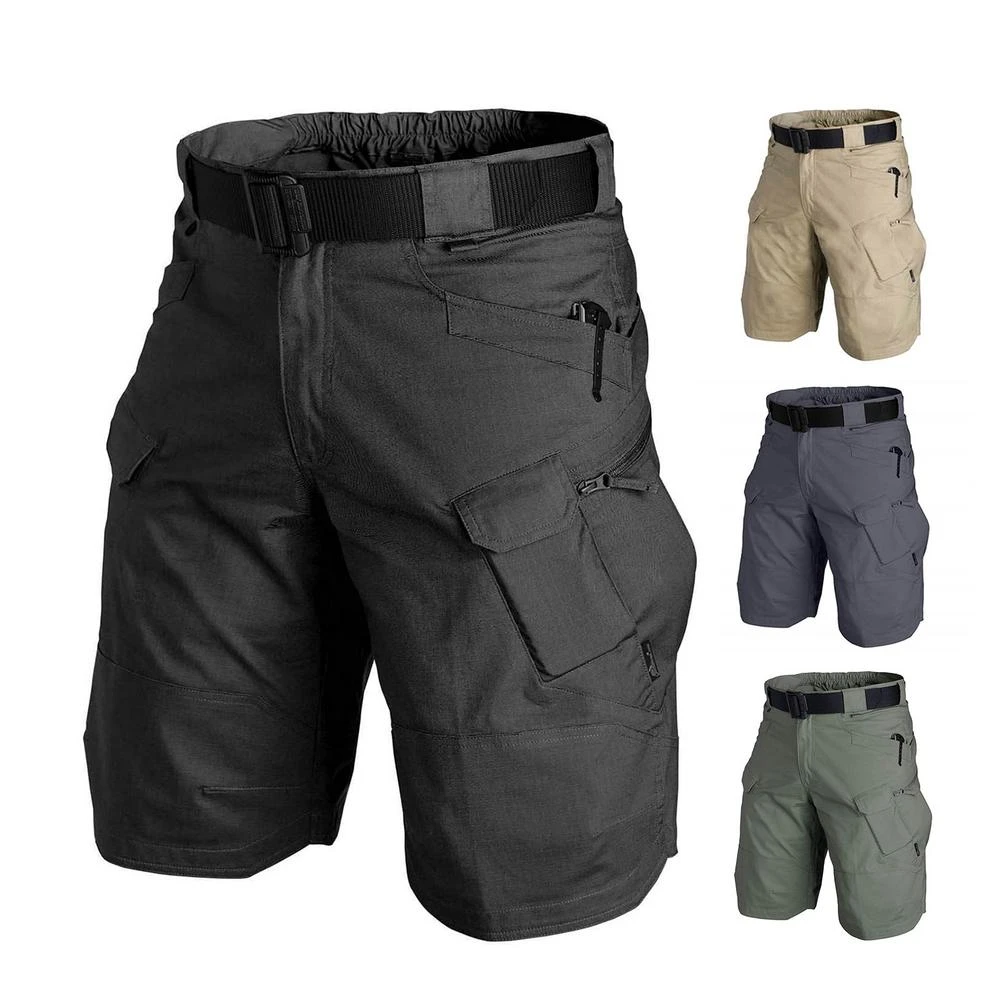 Pantalones cortos tácticos impermeables para hombre, pantalón corto de camuflaje de secado rápido, traje de entrenamiento para aventura al aire libre, Verano|Pantalones cortos de senderismo| - AliExpress