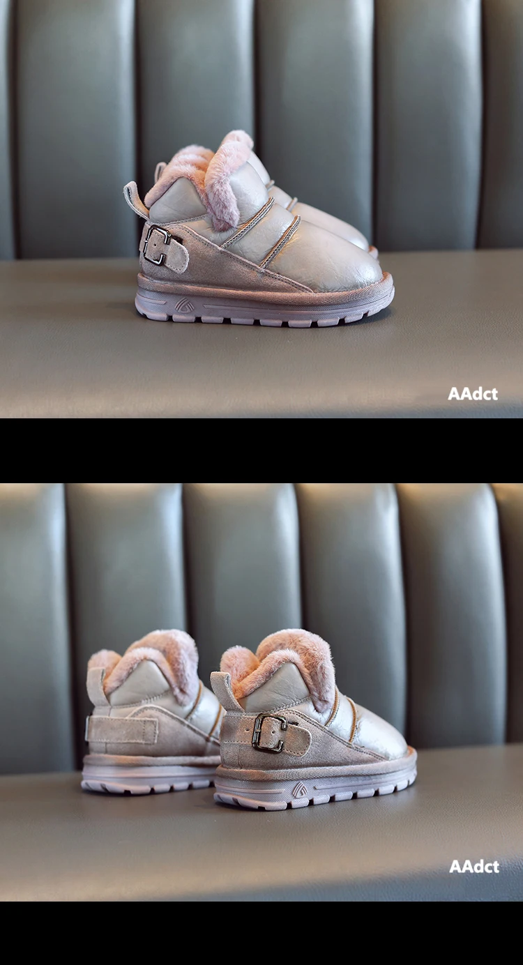 AAdct/зимние ботинки для девочек ручной работы; Новинка года; зимние ботинки для маленьких детей; брендовая хлопковая теплая детская обувь