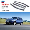 For BMW X5 E53 1998-2006 window visor car rain shield deflectors awning trim cover exterior car-styling accessories parts 3