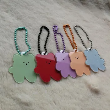 

Creative Cute Little Bear Hanging Decoration Keychains Niche Acrylic Key Chain Package Pendant Airpods Hanging Chain Key Ring