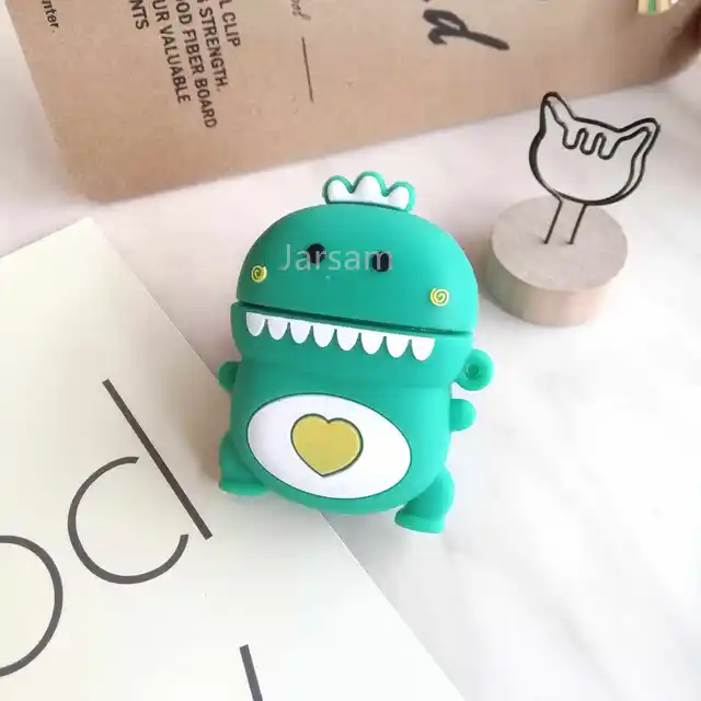 Cartoon For airpods case Silicone Cover For airpods Case Cute Earphone 3D Headphone case Protective 3DLittledinosaur