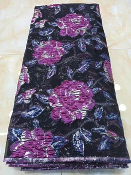 

African lace fabric 2020 newest nigerian jacquard embroidered French net lace high quality for party dress