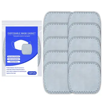 

10pcs Disposable Mouth Face Mask Replacement Pad Masks Gasket Safety Anti Dust Breathable Protective Mask Cotton Mat
