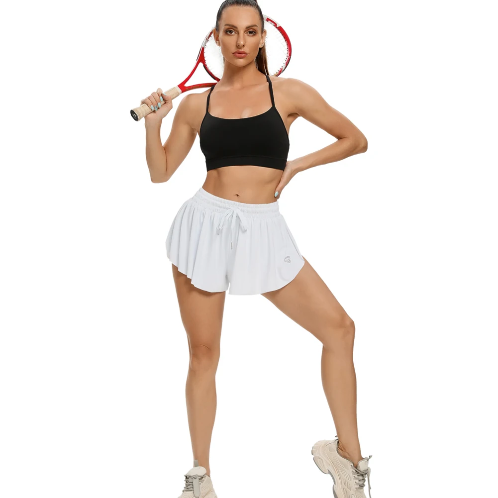 New Women's Sports Running Shorts Athletic Elastic Workout Shorts Active Yoga Jogging Hiking Lounge Travel Summer