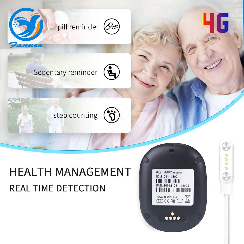 4G Персональный GPS трекер V45 3G 2G GSM водонепроницаемый IP67 большой сенсорный экран