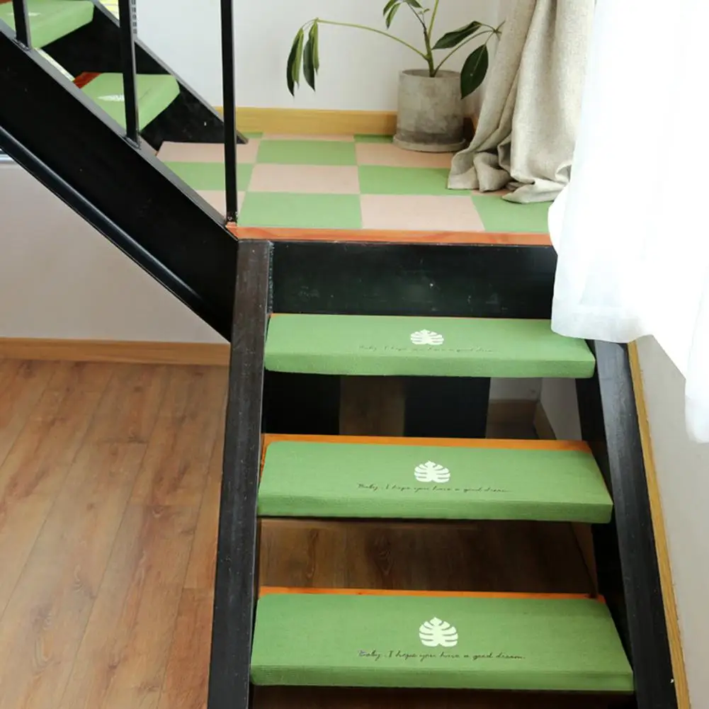 

5PCS Japanese Stair Mat Stepping Mat Floor Mat Step Stickers Luminous Non-Slip Glue-Free Self-Adhesive PVC Staircase Pad