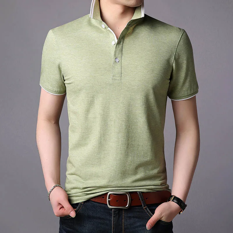 Famous Brand Cotton Short Sleeve Polo Shirts Men Anti-Wrinkle Solid Top-grade Polo Shirts Polo Polos Man Homme
