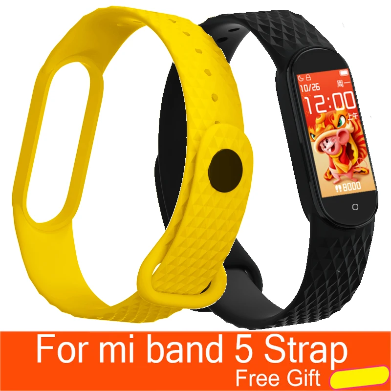 Для Xiaomi Mi Band 5 NFC Браслет на ремне для Band5 ремешки запястье глобальная версия |