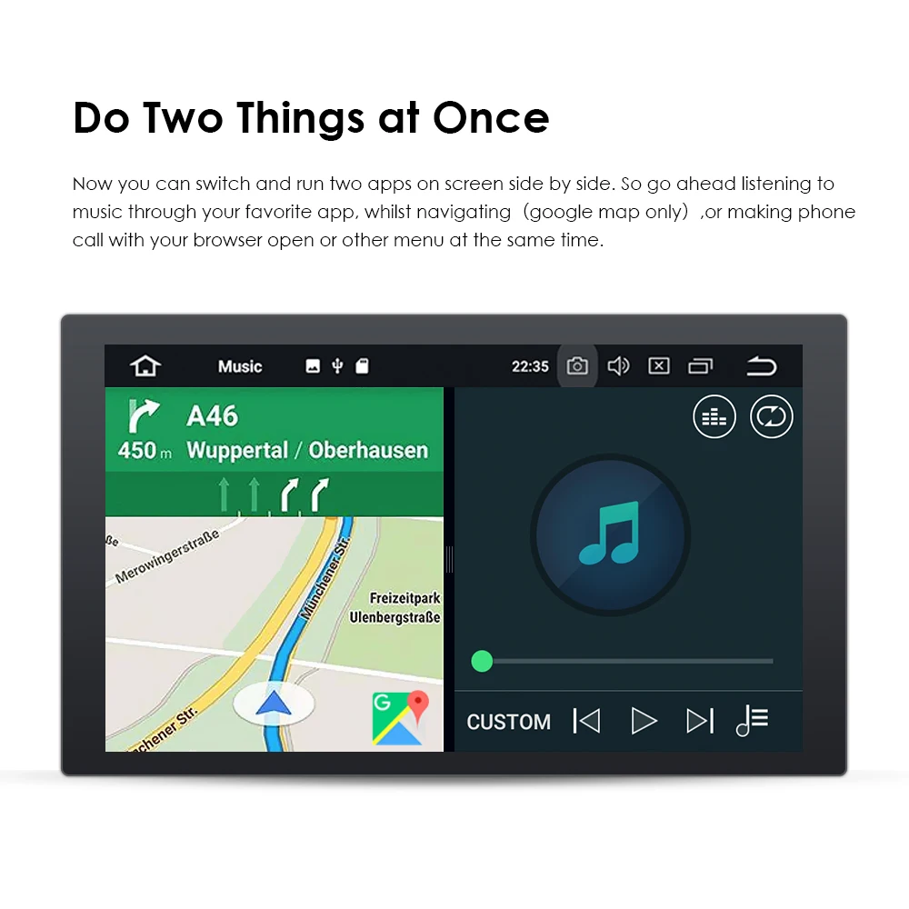 2 грамма Android9.0 автомобильный dvd-плеер для GMC 7 дюймов четырехъядерный двойной Din в тире сенсорный экран FM/AM радио приемник навигация Bluetooth