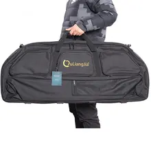 

1pc Archery Bow Bag Compound Bow Case Canvas Portable Protection Holder Carry Bags with Pocket Shooting Hunting Accessories