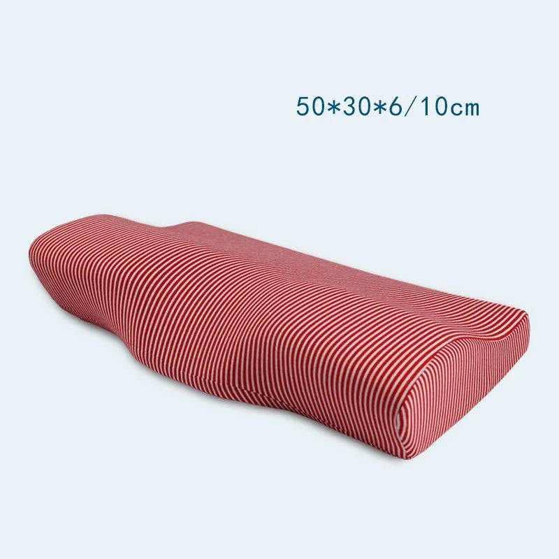 Butterfly Shaped Memory Foam Bedding Pillow Relax Neck Protection Orthopedic Slow Rebound Cervical For Health Care pillow - Цвет: red