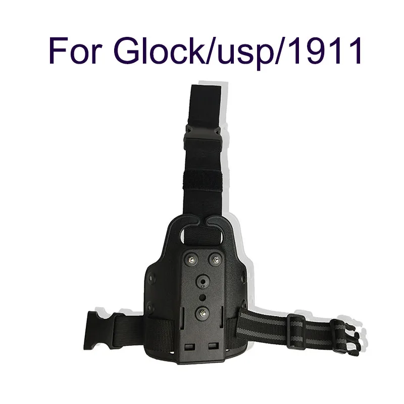 

Hunting Right Hand Drop Leg Holster Tactical Combat Thigh Waist Belt Pistol Holster for Glock 17 19 22 23 31 32