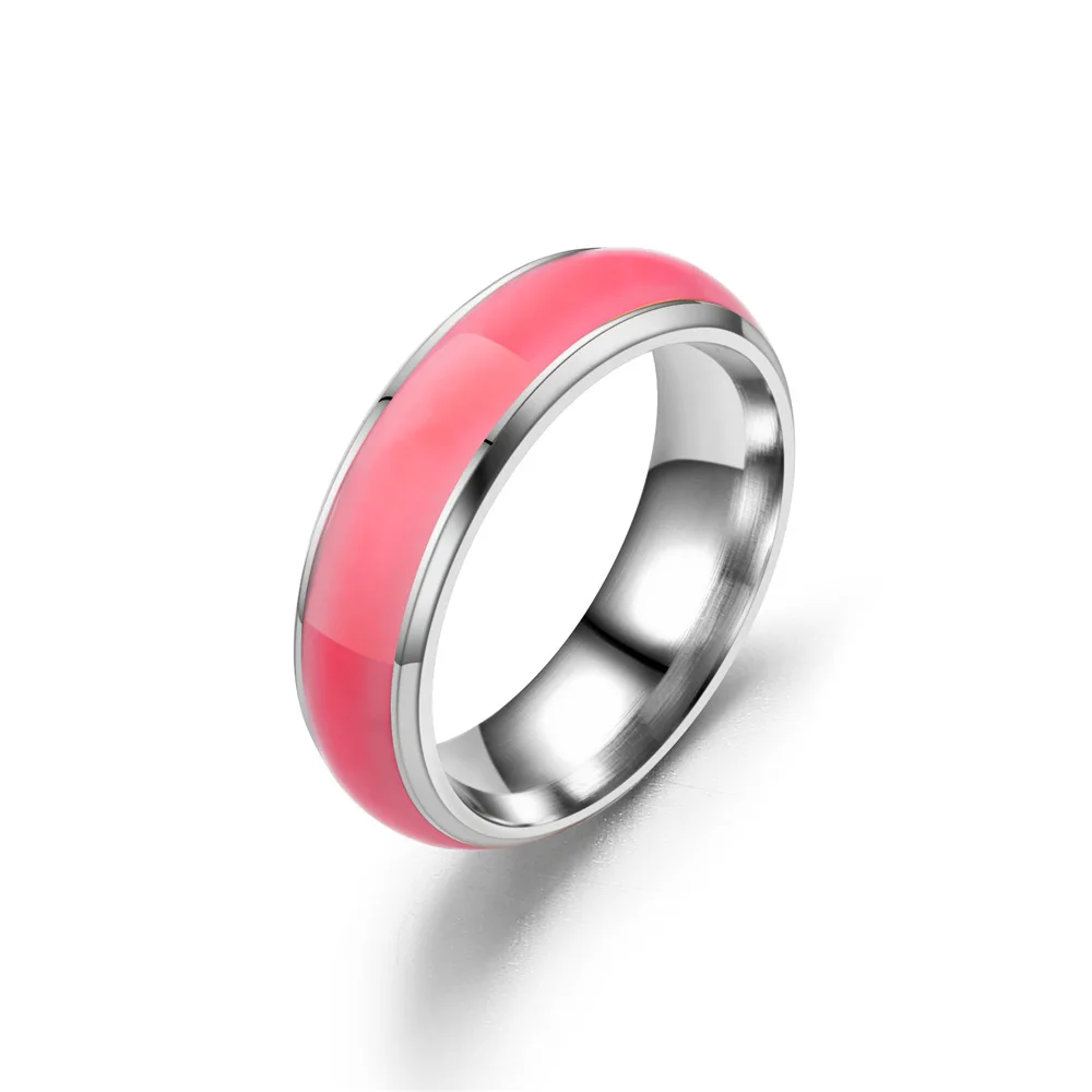 Unisex Stainless Steel Luminous Rings for Men Women Bar Party Novelty Jewelry, stainless steel ring,finger ring