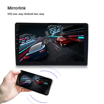 

Onever New 2 Din Car Press Radio Stereo9 Inch Android 8.1 Quad Core GPS WIFI MP5 Player + 1 Rear Camera With 4 LEDs