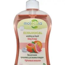 MOLECOLA Экологичное концентрированное средство для мытья посуды Рубиновый апельсин "Ruby Orange", 500 мл