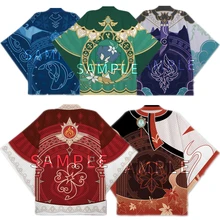 

Game Genshin Impact Kaedehara Kazuha Xiao Tartaglia Barbatos Cosplay Costume Coat Uniform Cloak Tops Kimono Haori Shirt Unisex