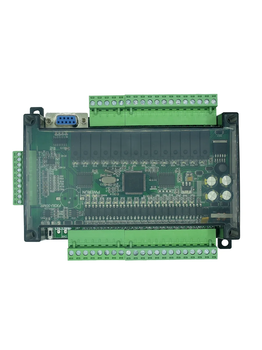 

PLC industrial control board simple programmable controller type fx3u-30mr (Plus clock/485 communication with housing)