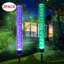 2 шт солнечный светильник s Открытый сад пузырь светильник многоцветный меняющийся акриловый светильник s для патио лужайки сада двора украшения