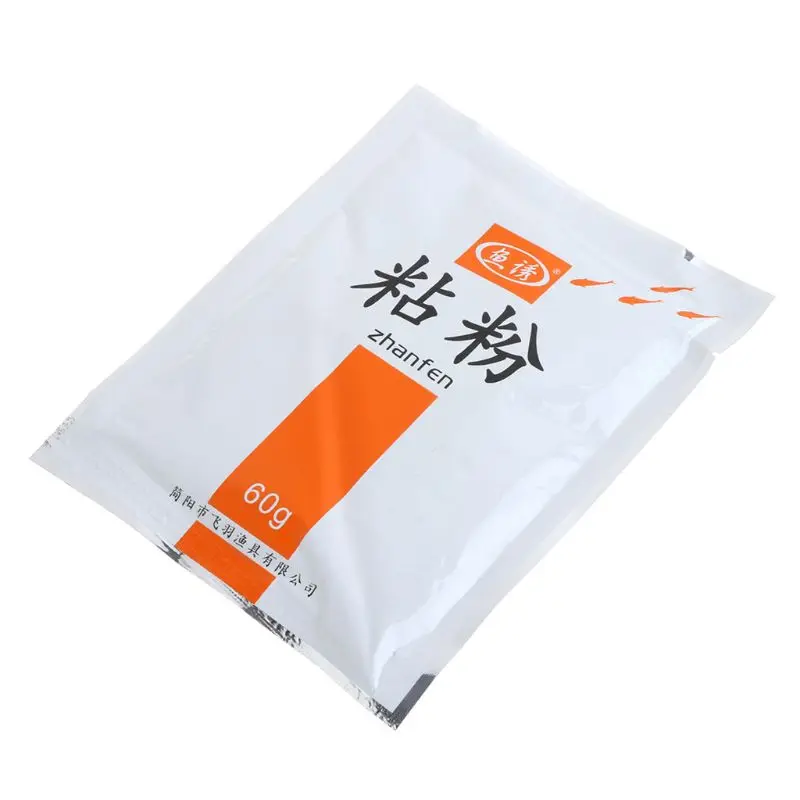

1 Bag Bait Additive Fishing Lure Strong Adhesive 60g Powder Carp Crucian Groundbait Feeder Worm Additives Accessories 27RD