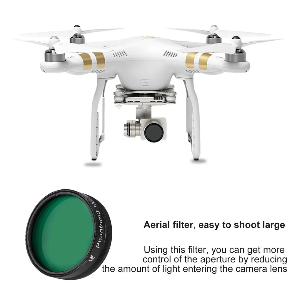 HD ND2-400 Регулируемый Фильтр-объектив для DJI для Phantom 3 Quadcopter баланс света авиационное Оптическое стекло из алюминиевого сплава