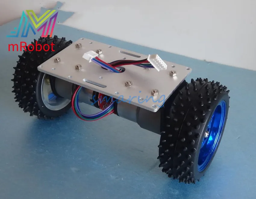 190x85 Robot Smart Car Chassis With Speed Encoder 2 Wheels Drive Car For DIY Kit Educational Teaching Tool
